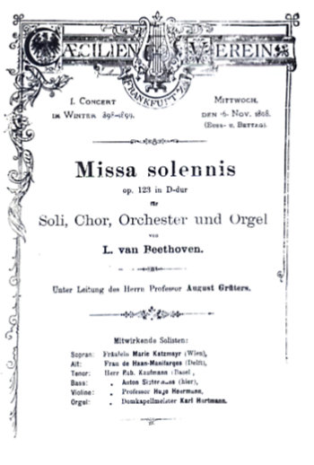 Vorschaubild für Missa Solemnis