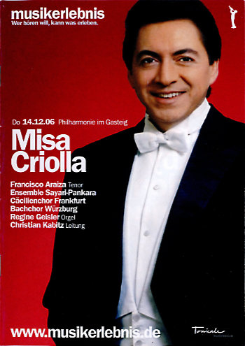 Vorschaubild für Programm: „Misa Criolla“