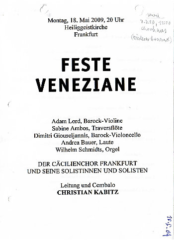 Vorschaubild für Programm: „Feste Veneziane“