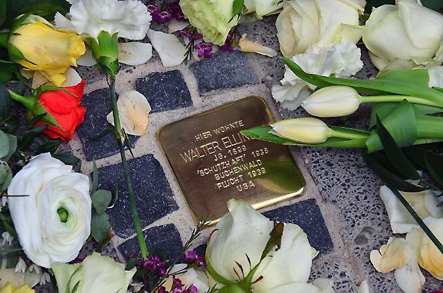 Bild der Verlegung 2023 in der Blanchardstraße 20